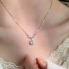 2 Carat Moissanite 925 Sterling Silver Pendant Necklace test
