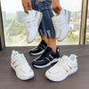 Round Toe Lace Up Sneakers