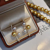 Pearl & Zircon Dangle Earrings test