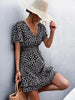 V-Neck Flutter Sleeve Mini Dress test