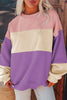 Contrast Round Neck Long Sleeve Sweatshirt test