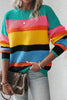 Contrast Round Neck Dropped Shoulder Sweater test