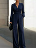 Surplice Long Sleeve Wide-Leg Jumpsuit test