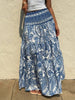 Printed Tiered Maxi Skirt test
