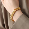 Gold-Plated Toggle Clasp Bracelet test