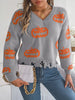 Pumpkin Distressed Hem Sweater test