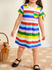 Children's Striped Casual Short Sleeve Dress test