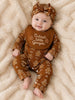 Children's Gingerbread Print Jumpsuit with Headband test
