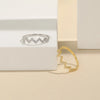 Wave Shape 925 Sterling Silver Ring test