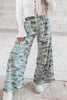 Camouflage Wide-Leg Drawstring Pants test