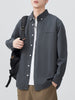 Men's Plus Size Button Up Long Sleeve Shirt test