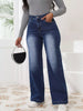 High-Waisted Washed Wide-Leg Jeans test