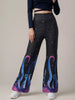 Galaxy Print Flare Pants test
