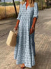 Full Size Printed Notched Tiered Maxi Dress Plus Size test
