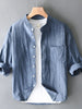 Men's Plus Size Button Up Long Sleeve Shirt test