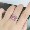 925 Sterling Silver Zircon Geometric Ring test