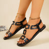 Geometric Decor Flat Sandals test