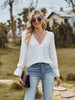 V-Neck Flounce Sleeve Blouse test