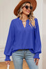 Eyelet Notched Long Sleeve T-Shirt test