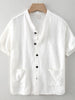 Men's Plus Size Button Up Short Sleeve Shirt test