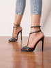 Strappy Stiletto Heeled Sandals with Ankle Strap Design test