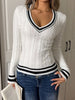 Cable Knit Long Sleeve Sweater test
