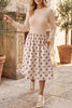 Polka Dot Midi Long Sleeve Dress test