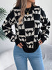 Cozy Cat Checkerboard Pattern Sweater test