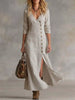 Slit Button-Down Midi Dress test