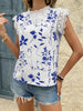 Lace Trim Sleeveless Blouse test