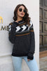 Ribbed Round Neck Long Sleeve Pullover Sweater test
