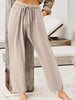Full Size Casual Drawstring Wide-Leg Pants Plus Size test