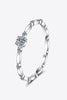 Moissanite 925 Sterling Silver Rhodium-Plated Ring test