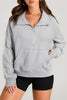 Half Zip Long Sleeve Sweatshirt test