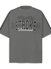 Men's Letter Round Neck Short Sleeve T-Shirt test