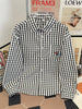 Men's Plus Size Plaid Button Up Long Sleeve Shirt test