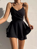 Spaghetti Strap Ruffled Romper test
