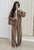 Zip-Up Jacket and Wide-Leg Pants Set test