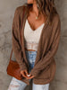 Pocketed Open Front Long Sleeve Cardigan test