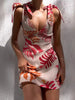 Printed Tie-Shoulder Mini Dress test