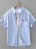 Men's Plus Size Button Up Short Sleeve Shirt test