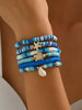 6-Piece Ceramic Beaded Shell Bracelet test