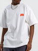 Men's Letter M Round Neck T-Shirt test