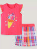 Children's Ice Cream Embroidered Top and Shorts Set test