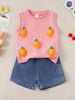 Children's Carrot Sleeveless Top & Shorts Set test