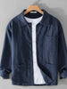 Men's Plus Size Button-Up Shirt with Chest Pocket test