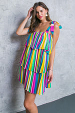 PROPER PARADISE WOVEN MINI DRESS