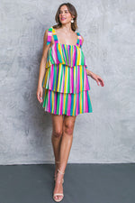 PROPER PARADISE WOVEN MINI DRESS