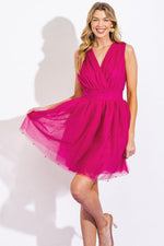 FOREVER REMEMBERED MESH MINI DRESS