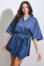 SEIZE THE DAY DENIM ROMPER